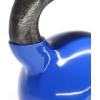 Yes4All Kettlebell, Vinyl Coated Kettlebell Cast Iron Sets with Stable Flat Bottom for Full Body Workout, Push up, Grip Strength Training & Weights Exercises(Blue)