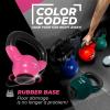 Yes4All Kettlebells Rubber Base, Kettlebell Set for Women, Strength Training Kettlebells Weights (10-65 lbs)(A. 5LB – Pink)