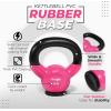 Yes4All Kettlebells Rubber Base, Kettlebell Set for Women, Strength Training Kettlebells Weights (10-65 lbs)(A. 5LB – Pink)