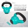 Yes4All Kettlebells Rubber Base, Kettlebell Set for Women, Strength Training Kettlebells Weights (10-65 lbs)(B. 10LB – Mint)