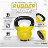 Yes4All Kettlebells Rubber Base, Kettlebell Set for Women, Strength Training Kettlebells Weights (10-65 lbs)(C. 12LB – Yellow)