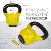 Yes4All Kettlebells Rubber Base, Kettlebell Set for Women, Strength Training Kettlebells Weights (10-65 lbs)(C. 12LB – Yellow)