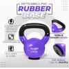 Yes4All Kettlebells Rubber Base, Kettlebell Set for Women, Strength Training Kettlebells Weights (10-65 lbs)(D. 15LB – Violet)