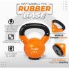 Yes4All Kettlebells Rubber Base, Kettlebell Set for Women, Strength Training Kettlebells Weights (10-65 lbs)(E. 20LB – Orange)