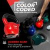 Yes4All Kettlebells Rubber Base, Kettlebell Set for Women, Strength Training Kettlebells Weights (10-65 lbs)(G. 30LB – Red)