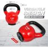 Yes4All Kettlebells Rubber Base, Kettlebell Set for Women, Strength Training Kettlebells Weights (10-65 lbs)(G. 30LB – Red)