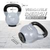 Yes4All Kettlebells Rubber Base, Kettlebell Set for Women, Strength Training Kettlebells Weights (10-65 lbs)(H. 35LB – Grey)