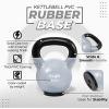 Yes4All Kettlebells Rubber Base, Kettlebell Set for Women, Strength Training Kettlebells Weights (10-65 lbs)(H. 35LB – Grey)