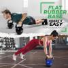 Yes4All Kettlebells Rubber Base, Kettlebell Set for Women, Strength Training Kettlebells Weights (10-65 lbs)(M. 55LB – Grass Green)