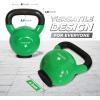 Yes4All Kettlebells Rubber Base, Kettlebell Set for Women, Strength Training Kettlebells Weights (10-65 lbs)(M. 55LB – Grass Green)