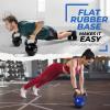 Yes4All Kettlebells Rubber Base, Kettlebell Set for Women, Strength Training Kettlebells Weights (10-65 lbs)(N. 60LB – Deep Blue)