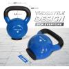 Yes4All Kettlebells Rubber Base, Kettlebell Set for Women, Strength Training Kettlebells Weights (10-65 lbs)(N. 60LB – Deep Blue)