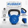 Yes4All Kettlebells Rubber Base, Kettlebell Set for Women, Strength Training Kettlebells Weights (10-65 lbs)(N. 60LB – Deep Blue)