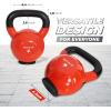 Yes4All Kettlebells Rubber Base, Kettlebell Set for Women, Strength Training Kettlebells Weights (10-65 lbs)(O. 65LB – Dark Red)