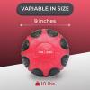 Yes4All Medicine Ball with Dual Texture Grip, Weighted Medicine Ball for Workouts Exercise Balance Training, Core Strength, Balance and Coordination Exercise, Non-Slip Rubber Shell with 6/8/10/12LBS(C. 10 Pounds)