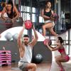 Yes4All Medicine Ball with Dual Texture Grip, Weighted Medicine Ball for Workouts Exercise Balance Training, Core Strength, Balance and Coordination Exercise, Non-Slip Rubber Shell with 6/8/10/12LBS(C. 10 Pounds)