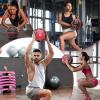 Yes4All Medicine Ball with Dual Texture Grip, Weighted Medicine Ball for Workouts Exercise Balance Training, Core Strength, Balance and Coordination Exercise, Non-Slip Rubber Shell with 6/8/10/12LBS(E. Combo Medicine Ball Grip Multicolor)