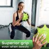 Yes4All Medicine Ball with Dual Texture Grip, Weighted Medicine Ball for Workouts Exercise Balance Training, Core Strength, Balance and Coordination Exercise, Non-Slip Rubber Shell with 6/8/10/12LBS(A. 6 Pounds)