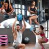 Yes4All Medicine Ball with Dual Texture Grip, Weighted Medicine Ball for Workouts Exercise Balance Training, Core Strength, Balance and Coordination Exercise, Non-Slip Rubber Shell with 6/8/10/12LBS(D. 12 Pounds)