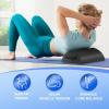 Yes4All Medium Firm Half Foam Rollers for Post-Workout Relaxation, 12/18/24/36 inch PE Foam Roll for Back Massage & Yoga Exercise(Black)