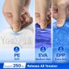 Yes4All Medium Firm Half Foam Rollers for Post-Workout Relaxation, 12/18/24/36 inch PE Foam Roll for Back Massage & Yoga Exercise(Premium White)