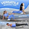 Yes4All Medium Firm Half Foam Rollers for Post-Workout Relaxation, 12/18/24/36 inch PE Foam Roll for Back Massage & Yoga Exercise(White)