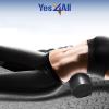 Yes4All Medium Firm Round PE Foam Roller 12, 18, 24, 36 Inches for Pilates, Yoga, Stretching, Balance & Core Exercises(Black)