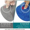 Yes4All Medium Firm Round PE Foam Roller 12, 18, 24, 36 Inches for Pilates, Yoga, Stretching, Balance & Core Exercises(Blue)
