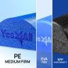 Yes4All Medium Firm Round PE Foam Roller 12, 18, 24, 36 Inches for Pilates, Yoga, Stretching, Balance & Core Exercises(Purple)
