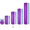 Yes4All Medium Firm Round PE Foam Roller 12, 18, 24, 36 Inches for Pilates, Yoga, Stretching, Balance & Core Exercises(Purple)