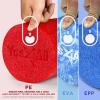 Yes4All Medium Firm Round PE Foam Roller 12, 18, 24, 36 Inches for Pilates, Yoga, Stretching, Balance & Core Exercises(Red)