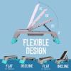 Yes4All Multifunctional Aerobic Deck – Versatile Fitness Station, Weight Bench, Aerobic Stepper, Plyometrics Box for Cardio Workouts and Strength Training(B. Blue/Grey)