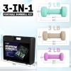 Yes4All Neoprene Coated Dumbbell Hand Weight Sets – Multiple Weight Options with Rack, Anti-roll, Anti-Slip, Hexagon Shape(E. SET WITH CASE 2-3-5lb pair)
