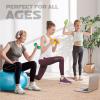Yes4All Neoprene Coated Dumbbell Hand Weight Sets of 2 – Multiple Weight Options with 15 Colors, Anti-roll, Anti-Slip, Hexagon Shape(A. Multicolor – 20lbs – Set with Rack)