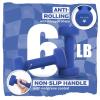 Yes4All Neoprene Coated Dumbbell Hand Weight Sets of 2 – Multiple Weight Options with 15 Colors, Anti-roll, Anti-Slip, Hexagon Shape(E. Dark Blue – 6lbs – Pair)