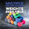 Yes4All Neoprene Coated Dumbbell Hand Weight Sets of 2 – Multiple Weight Options with 15 Colors, Anti-roll, Anti-Slip, Hexagon Shape(E. Dark Blue – 6lbs – Pair)