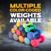 Yes4All Neoprene Coated Dumbbell Hand Weight Sets of 2 – Multiple Weight Options with 15 Colors, Anti-roll, Anti-Slip, Hexagon Shape(G. Orange – 8lbs – Pair)