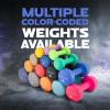Yes4All Neoprene Coated Dumbbell Hand Weight Sets of 2 – Multiple Weight Options with 15 Colors, Anti-roll, Anti-Slip, Hexagon Shape(J. Vivid Dark Blue – 12lbs – Pair)