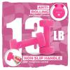 Yes4All Neoprene Coated Dumbbell Hand Weight Sets of 2 – Multiple Weight Options with 15 Colors, Anti-roll, Anti-Slip, Hexagon Shape(K. Pink – 13lbs – Pair)