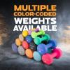 Yes4All Neoprene Coated Dumbbell Hand Weight Sets of 2 – Multiple Weight Options with 15 Colors, Anti-roll, Anti-Slip, Hexagon Shape(M. Dark Orange – 15lbs – Pair)