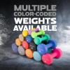 Yes4All Neoprene Coated Dumbbell Hand Weight Sets of 2 – Multiple Weight Options with 15 Colors, Anti-roll, Anti-Slip, Hexagon Shape(N. Gray – 18lbs – Pair)