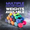 Yes4All Neoprene Coated Dumbbell Hand Weight Sets of 2 – Multiple Weight Options with 15 Colors, Anti-roll, Anti-Slip, Hexagon Shape(O. Medium Dark Blue – 20lbs – Pair)