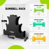 Yes4All Neoprene Coated Dumbbell Hand Weight Sets of 2 – Multiple Weight Options with 15 Colors, Anti-roll, Anti-Slip, Hexagon Shape(P. Multicolor – 33lbs – Set with Rack)