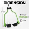 Yes4All Neutral Paddle Grip LAT Pull Down Bar, Range of Motion Spreader Handle Cable Attachments(Spreader Bar Attachment)
