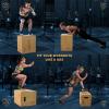 Yes4All Plyo Box, 3-in-1 Wooden Box Jumps for Home Gym, 450 lbs Boxes Step Up with Smooth Edges & Wide Built-in Handles for Jumping, Strength Training, Lunges, Squats, Dips(A. Wood Basic)