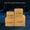 Yes4All Plyo Box, 3-in-1 Wooden Box Jumps for Home Gym, 450 lbs Boxes Step Up with Smooth Edges & Wide Built-in Handles for Jumping, Strength Training, Lunges, Squats, Dips(A. Wood Basic)