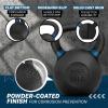 Yes4All Powder Coated Kettlebell, Cast Iron Core Kettlebells with Non-Slip Handle & Flat Bottom for Conditioning, Heavy Duty for Strength Training, 9lb to 71lb – Single & Pair(Deep Blue)