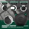 Yes4All Powder Coated Kettlebell, Cast Iron Core Kettlebells with Non-Slip Handle & Flat Bottom for Conditioning, Heavy Duty for Strength Training, 9lb to 71lb – Single & Pair(Mint)