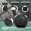 Yes4All Powder Coated Kettlebell, Cast Iron Core Kettlebells with Non-Slip Handle & Flat Bottom for Conditioning, Heavy Duty for Strength Training, 9lb to 71lb – Single & Pair(Green)