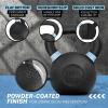 Yes4All Powder Coated Kettlebell, Cast Iron Core Kettlebells with Non-Slip Handle & Flat Bottom for Conditioning, Heavy Duty for Strength Training, 9lb to 71lb – Single & Pair(Light Blue)